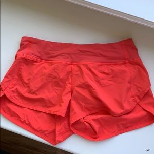 lululemon orange shorts
